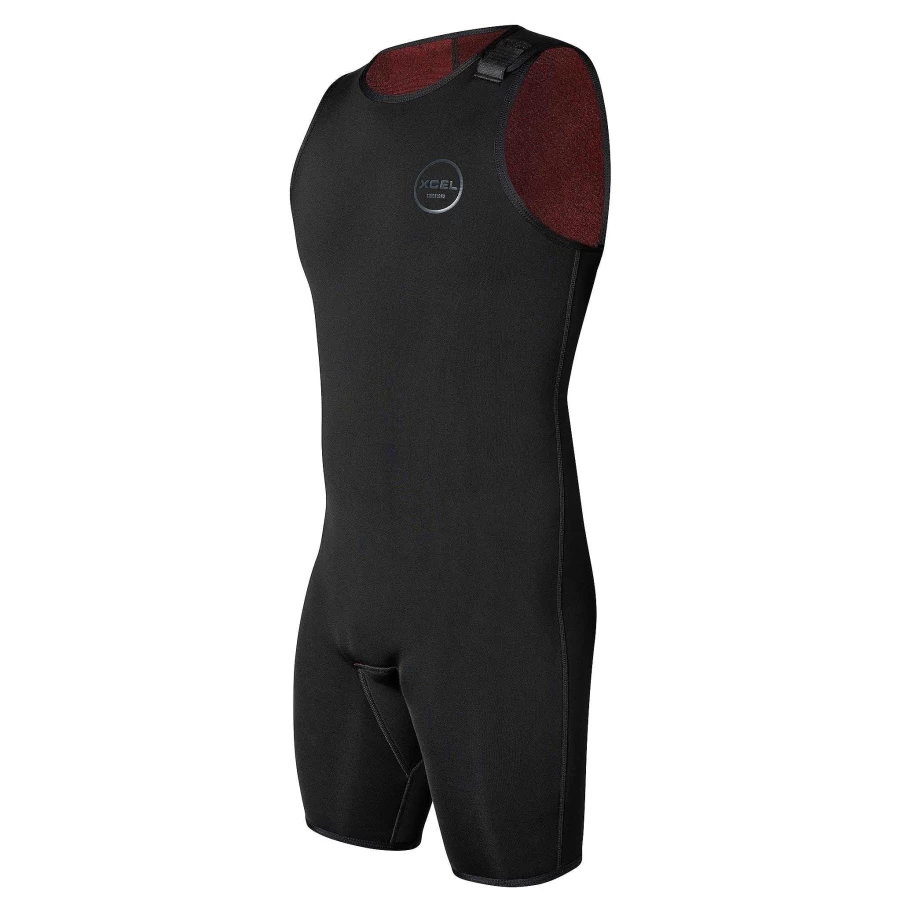 Xcel Men's Military Axis 3mm Neoprene Short John Wetsuit - Black With Stealth Logos