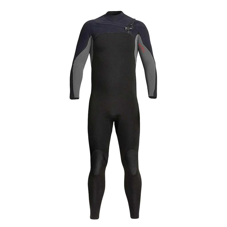 Xcel Men's Black/Graphite Phoenix 4/3mm Full Wetsuit for Diving and Surfing