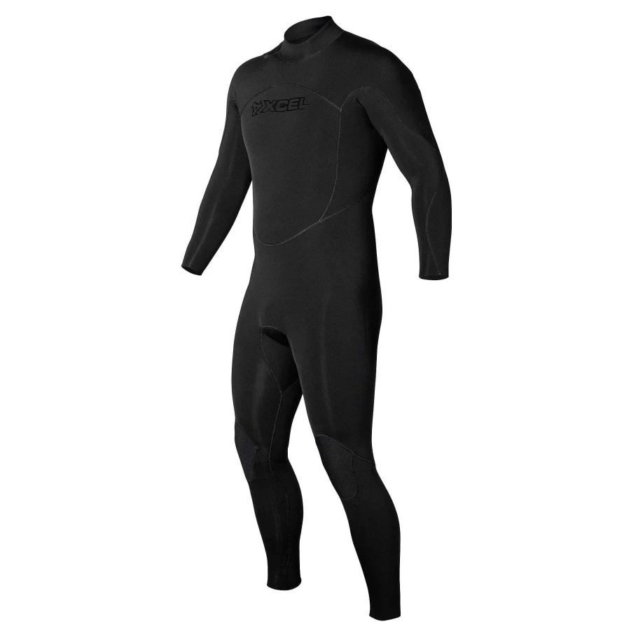Xcel Men's 3/2mm Military Recon Fullsuit Wetsuit - Black With Stealth Logos