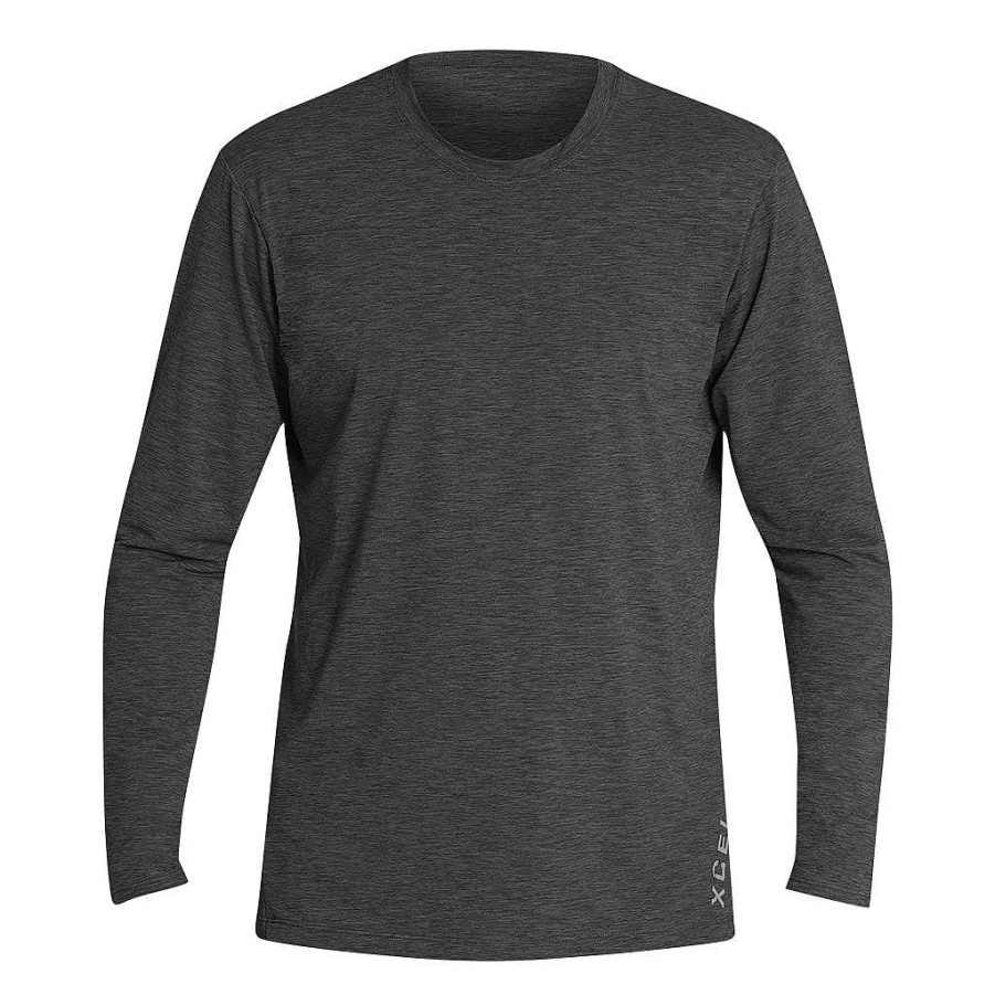 Xcel Men's Heathered VentX Solid Long Sleeve UV Protection Shirt