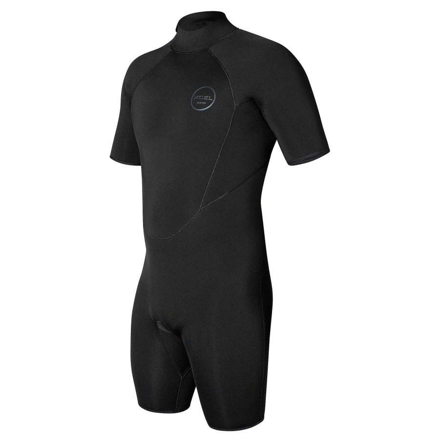 Xcel Men's 3mm Military Axis Springsuit Wetsuit - Black With Stealth Logos