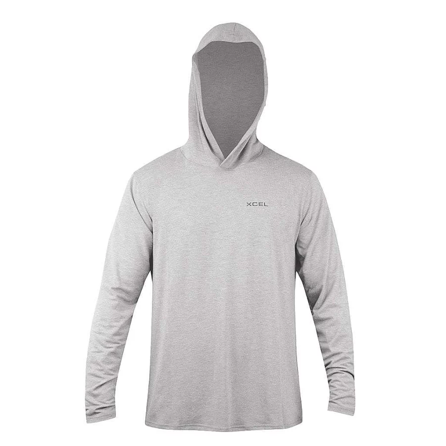 Xcel Men's UV Protection Hooded Pullover Long Sleeve Shirt