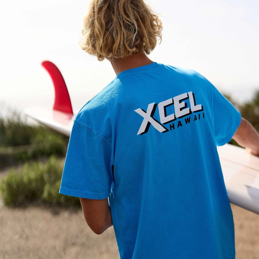 Xcel Men's Ocean Retro Short Sleeve T-Shirt - OG Vintage Style Tee
